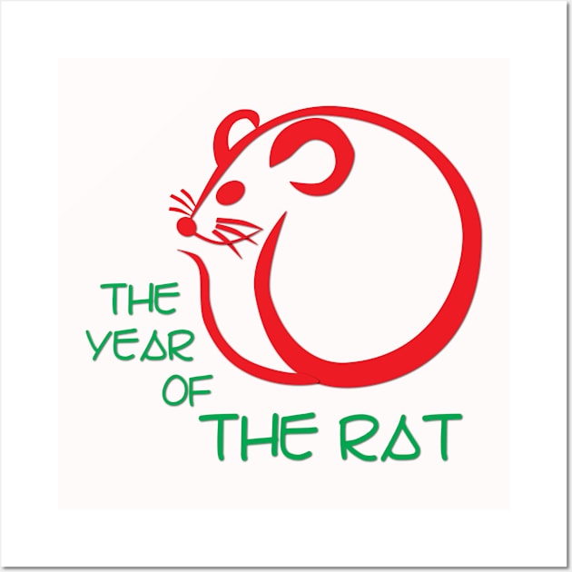 The Year of the Rat Wall Art by Verl